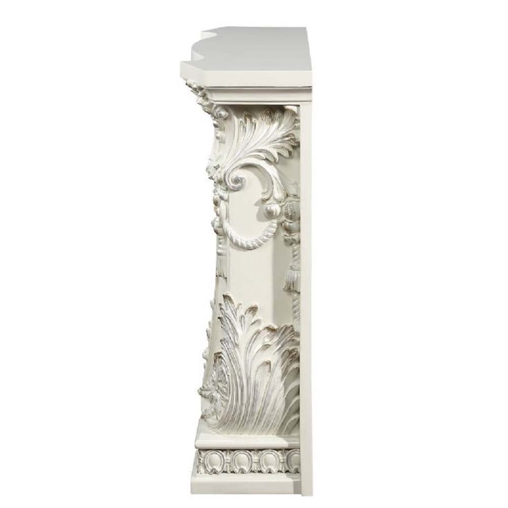 Adara Fireplace AC01620 Antique White Finish | Acme | Home Elegance USA