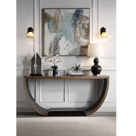 Acme - Maceo Console Table AC01924 Black & Gold Finish