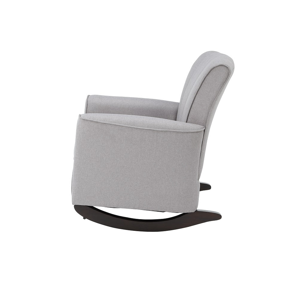 Denzell Rocking Chair AC02185 Light Gray Linen | Acme | Home Elegance USA