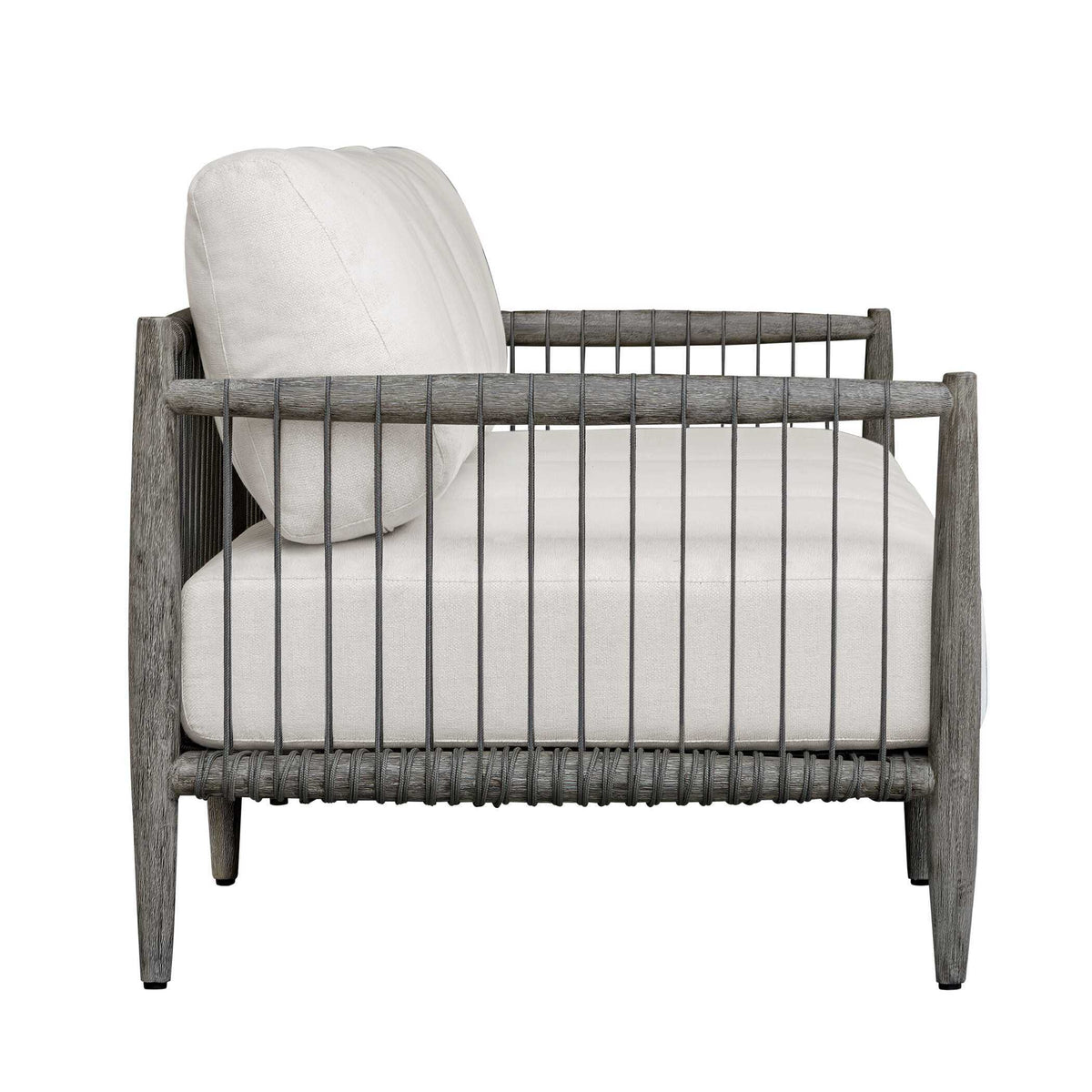 Borneo Outdoor Sofa Brown / Oyster White - White / Dark Brown by Uttermost - View 9
