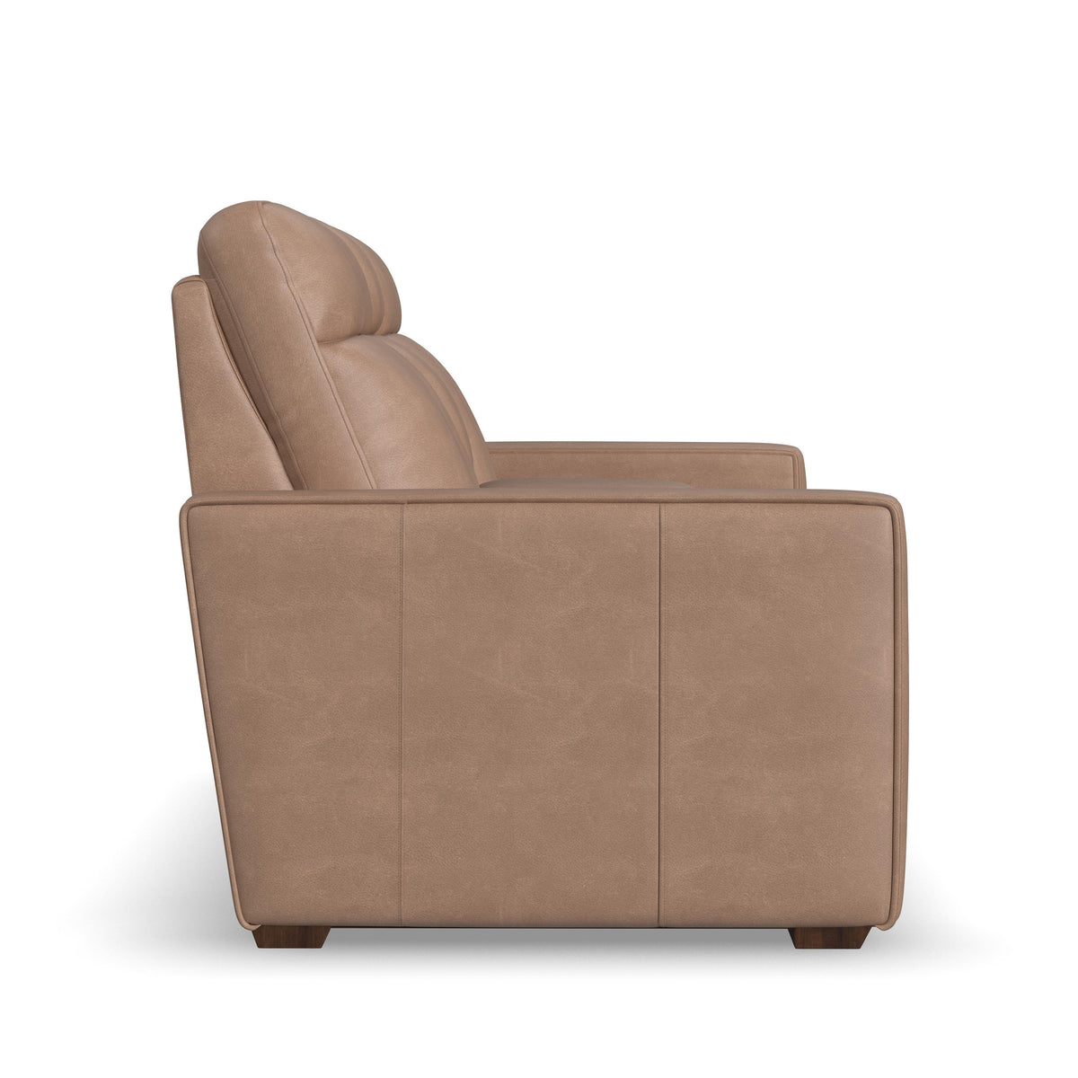Dutch Power Reclining Loveseat With Console, Power Headrest & Lumbar - Light Brown | Flexsteel