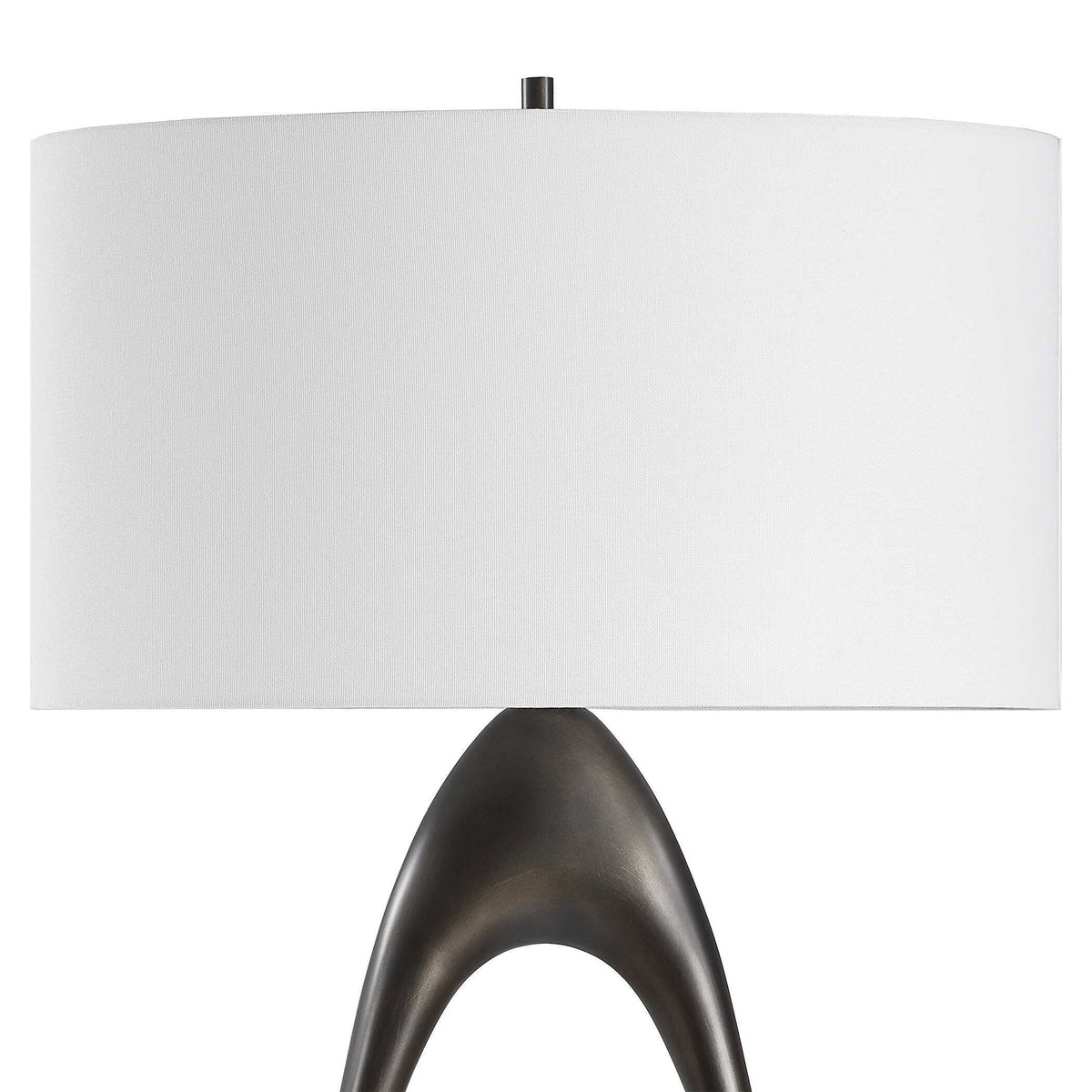 Sonic Open Oval Floor Lamp Bronze - Dark Brown by Uttermost - View 9