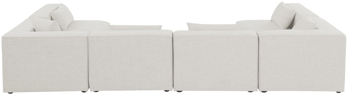 Cube - Modular Sectional 6 Piece - Cream | Home Elegance USA