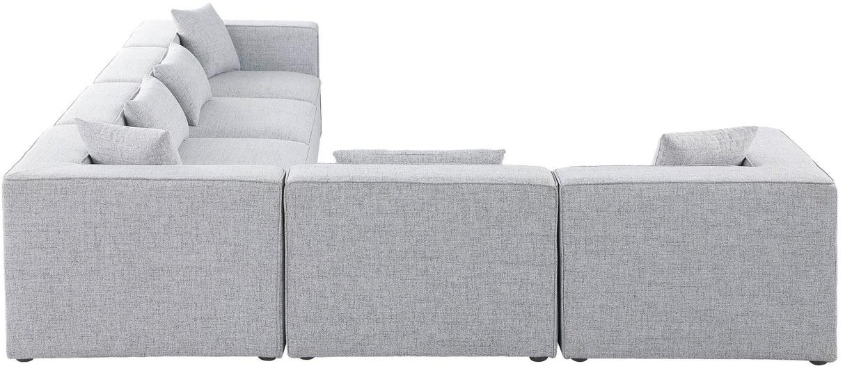Cube - Modular Sectional 6 Piece - Gray - Modern & Contemporary | Home Elegance USA