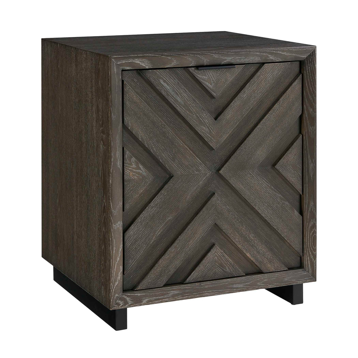 Barrett Oak Cabinet Dark Charcoal - Black by Uttermost - View 6