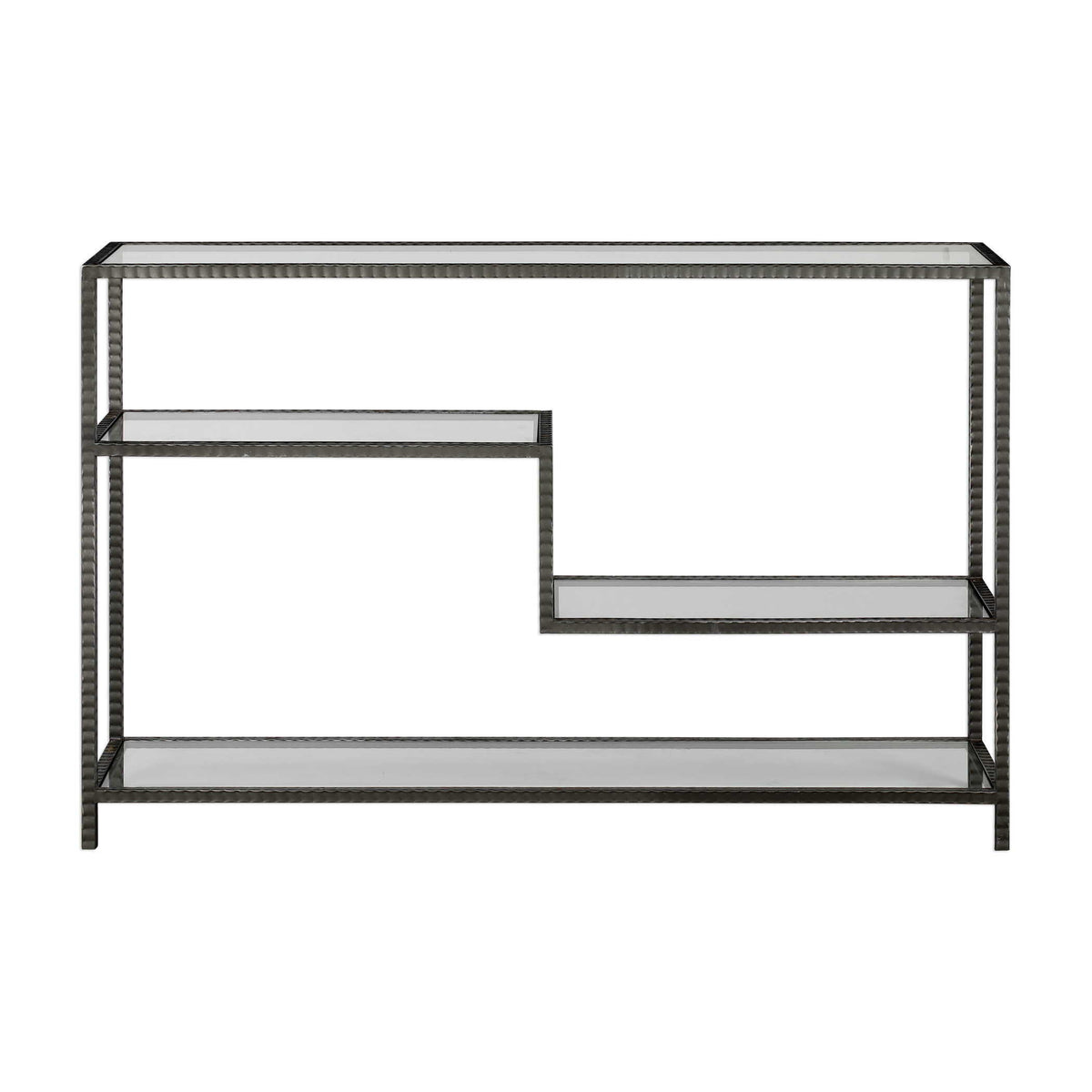 Leo Industrial Console Table - Silver by Uttermost - View 1