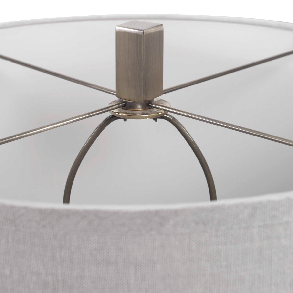 Vilminore Glass Table Lamp - Gray / Beige by Uttermost - View 4