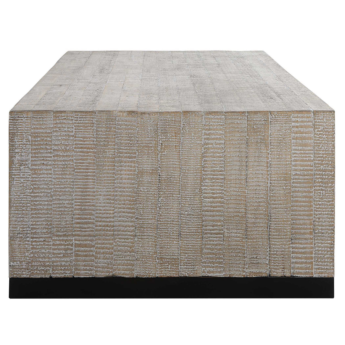 Bosk White Washed Coffee Table - Dark Gray by Uttermost - View 5