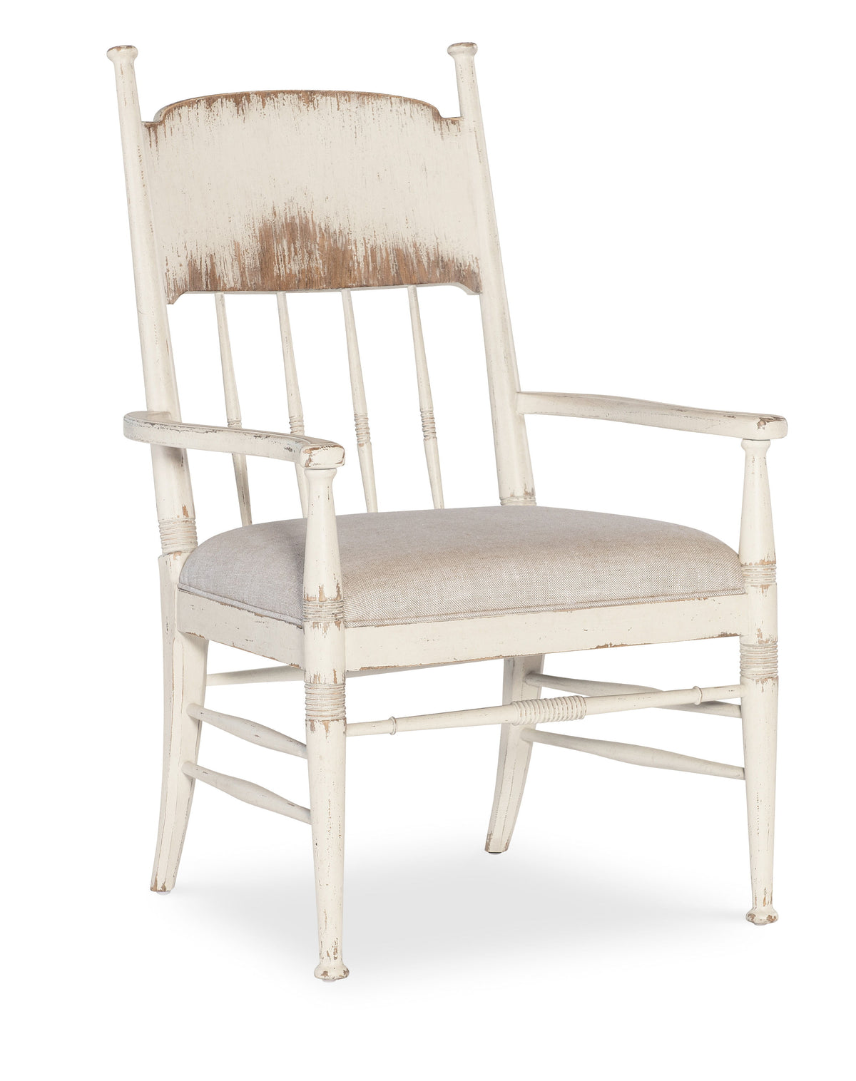 Americana Upholstered Seat Arm Chair (Set of 2) - White by Hooker Furniture - View 1