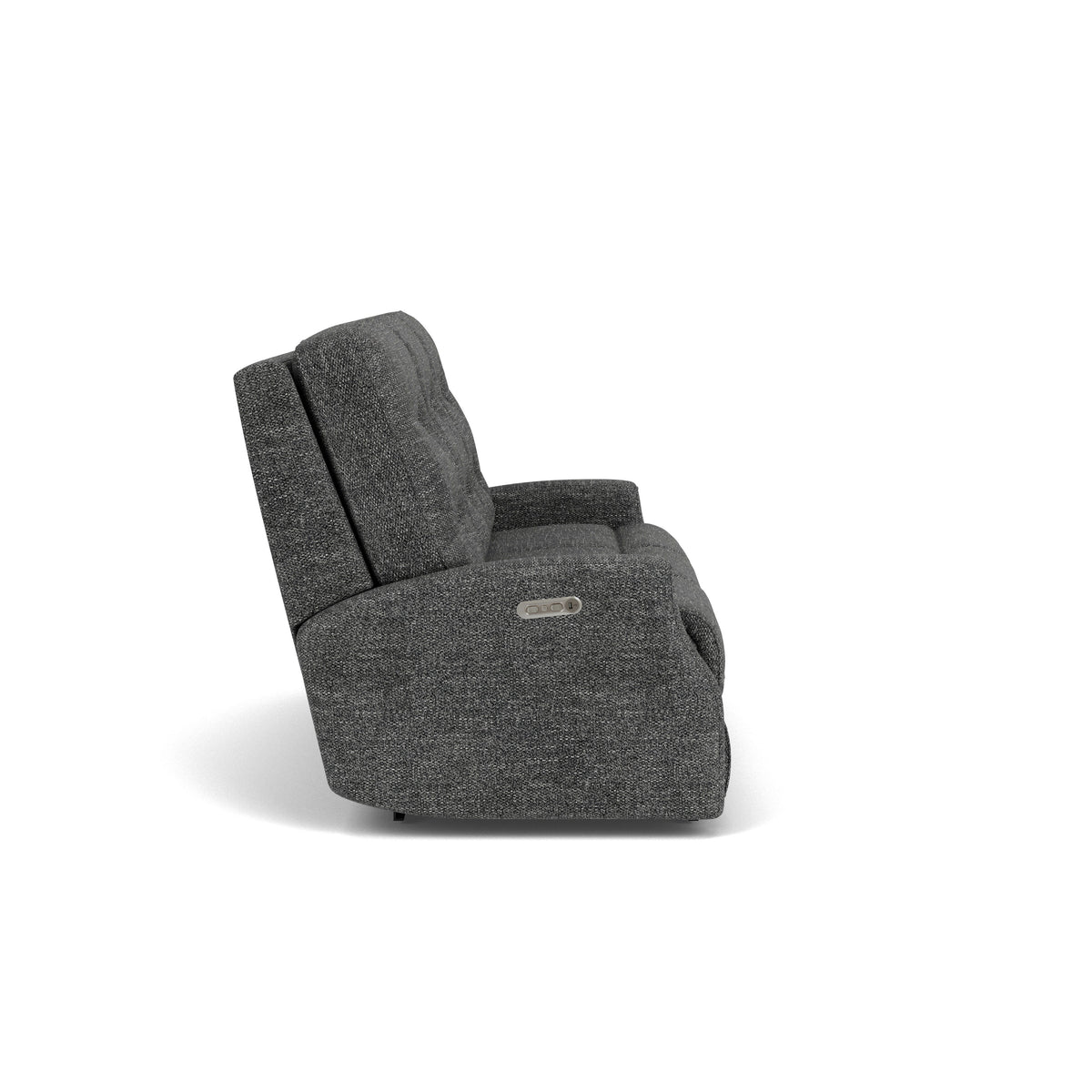 Devon Transitional Fabric Power Reclining Sofa, Power Headrests | Flexsteel