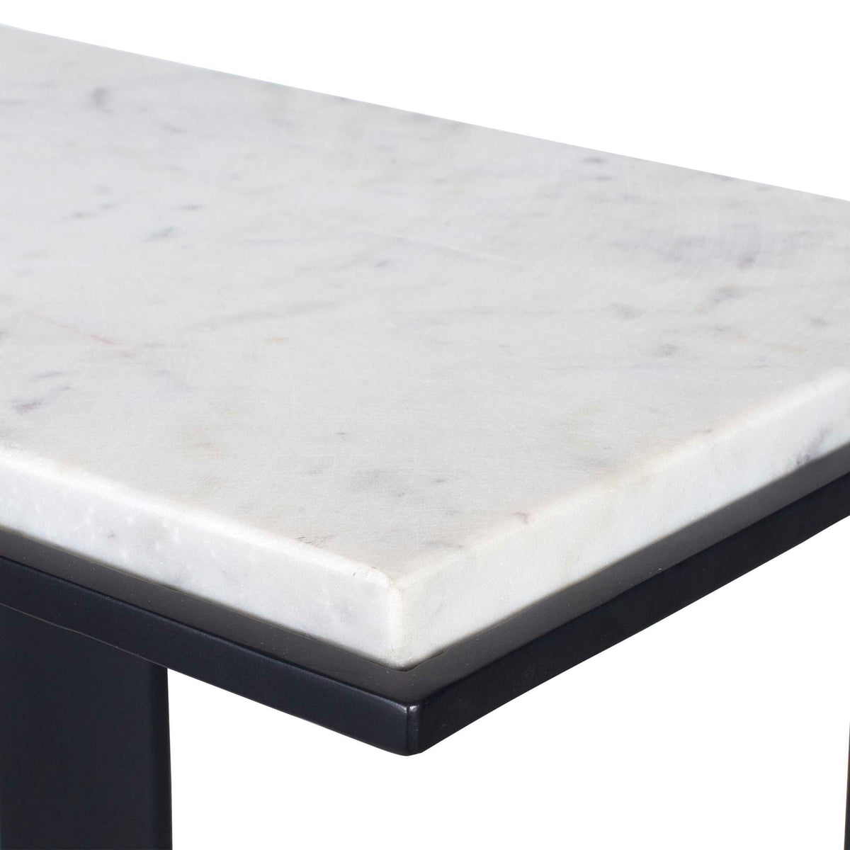 Kenora Marble Accent Table - Black / White by Uttermost - View 9