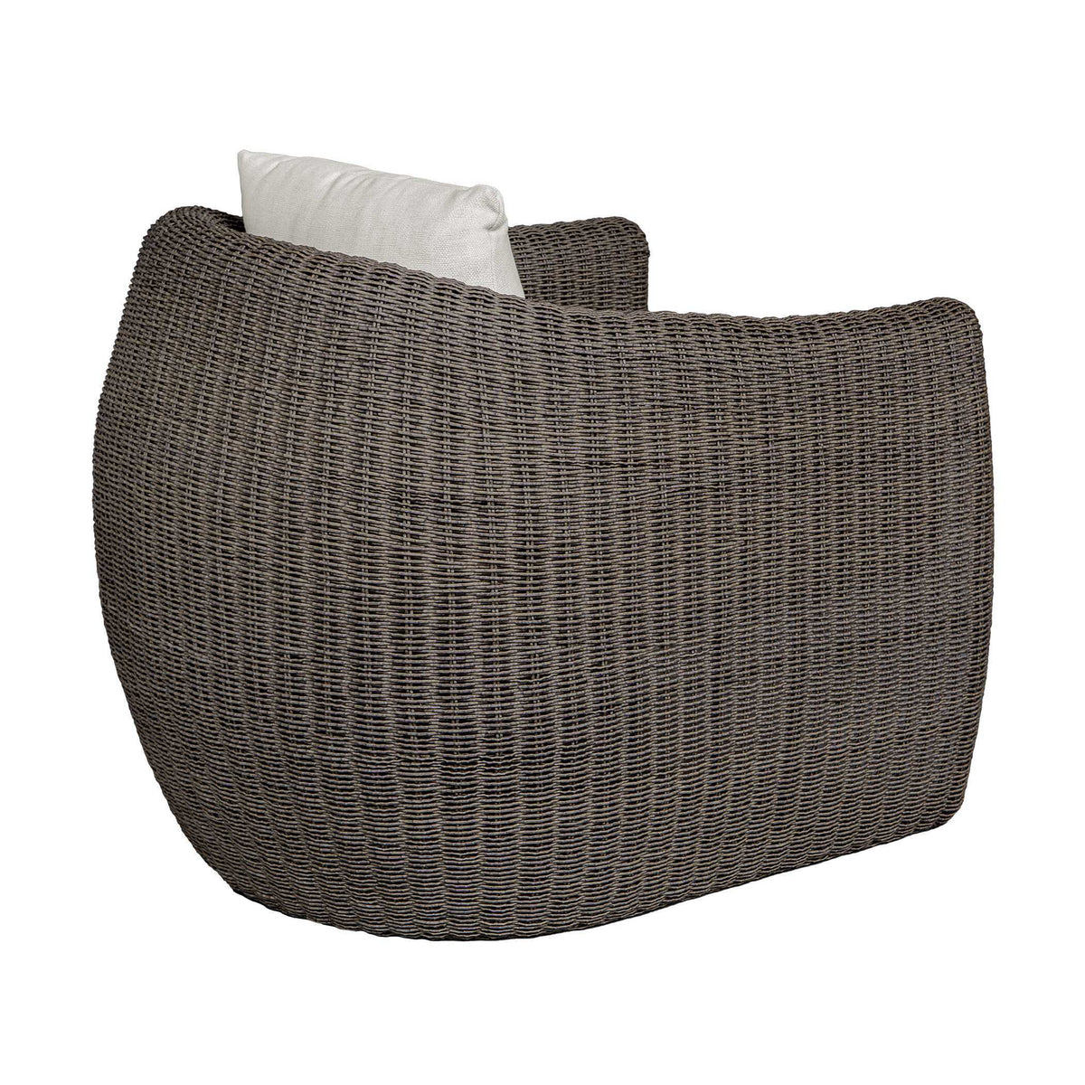 Tropic Outdoor Lounge Chair - Dark Brown / White by Uttermost - View 5
