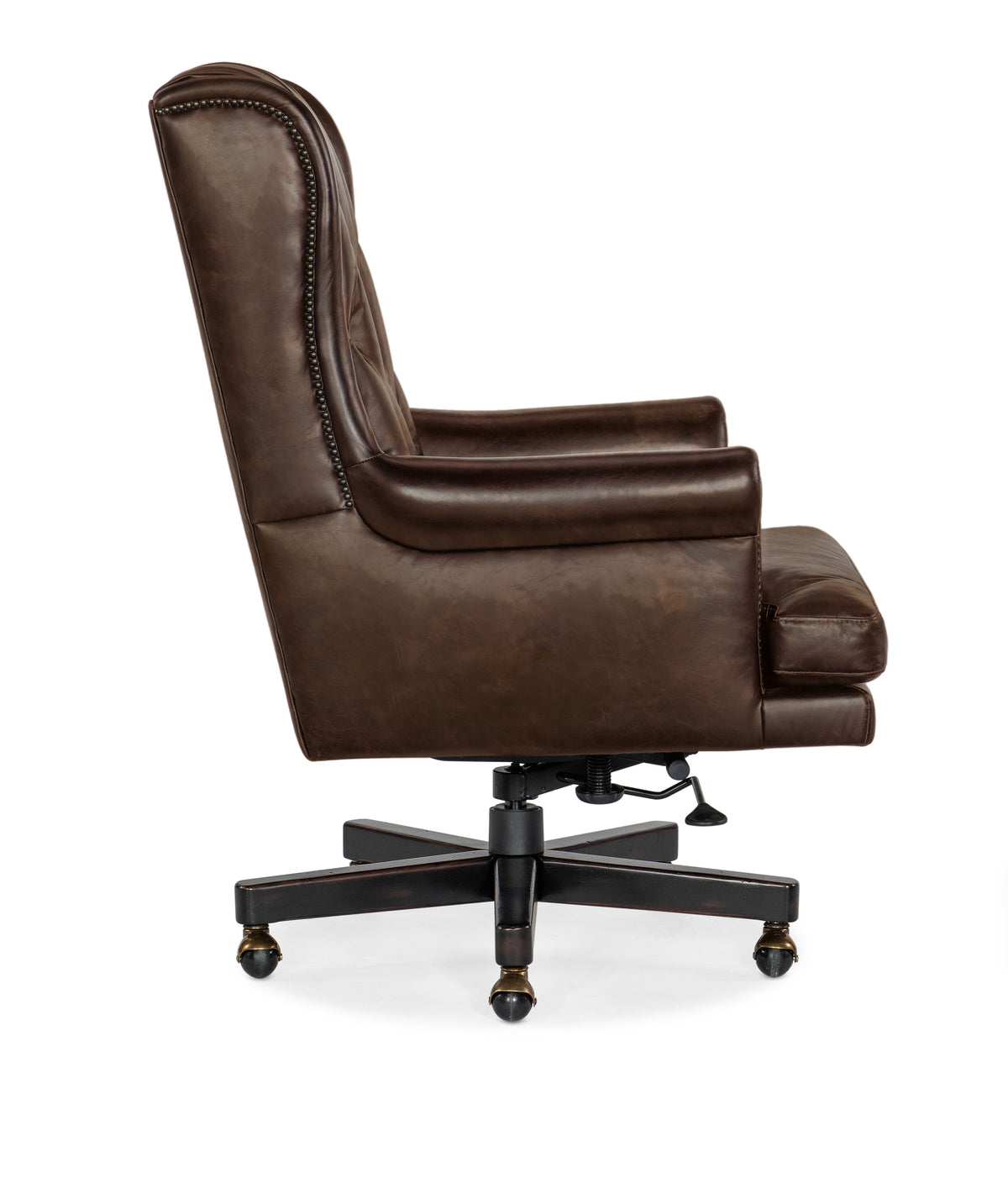 Charleston Executive Swivel Tilt Chair - Dark Brown by Hooker Furniture - View 3