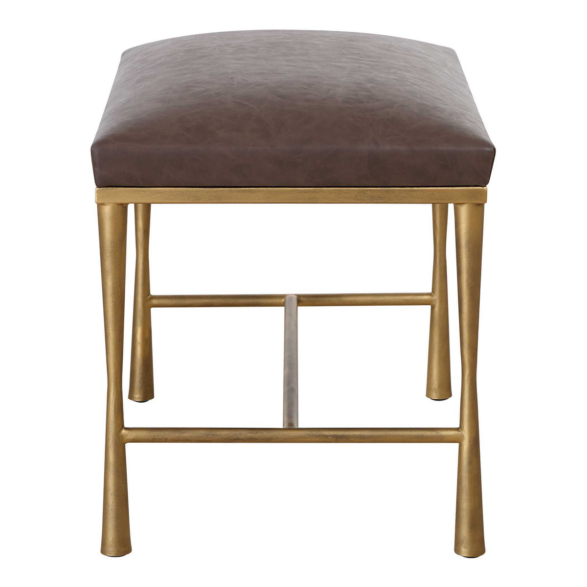 Reform Small Bench - Gold / Dark Brown by Uttermost - View 5