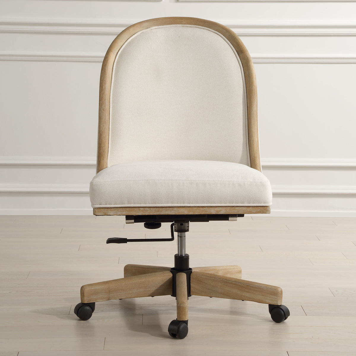 Lithe Light Oak Desk Chair - Light Brown by Uttermost - View 2