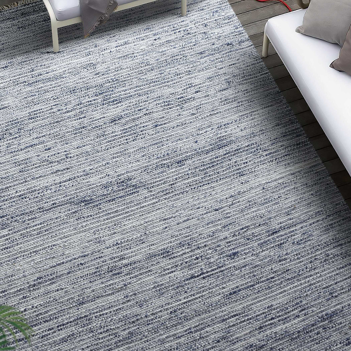 Khiara Indoor-Outdoor 9 X 12 Rug - Blue / White by Uttermost - View 2
