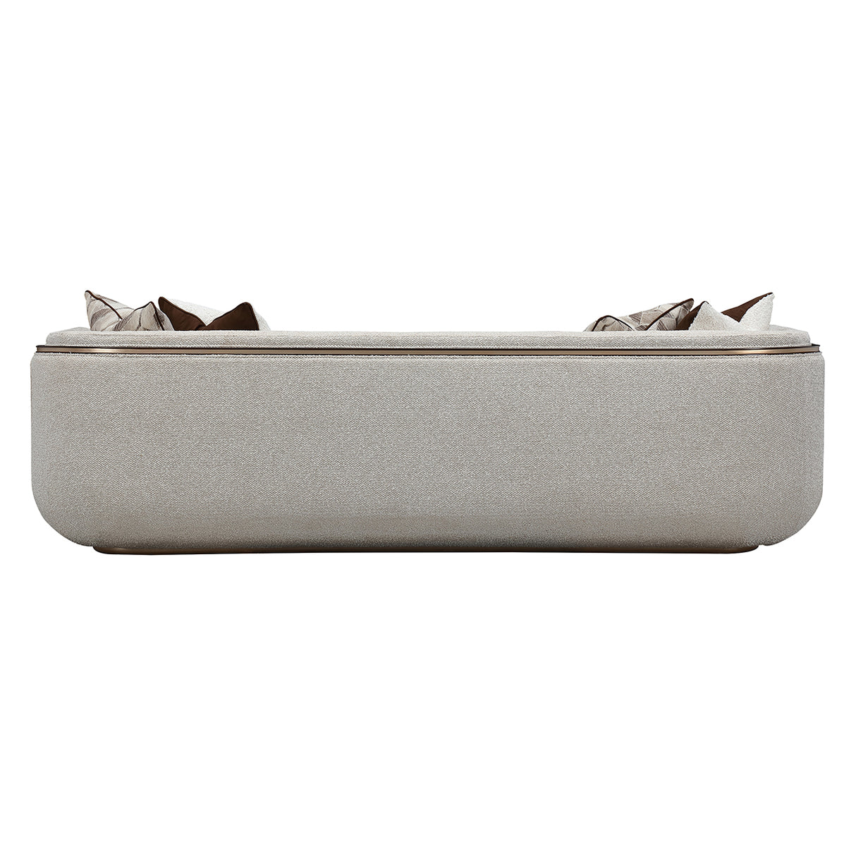 West Kensington Espresso Sofa Gold Base aico michael amini