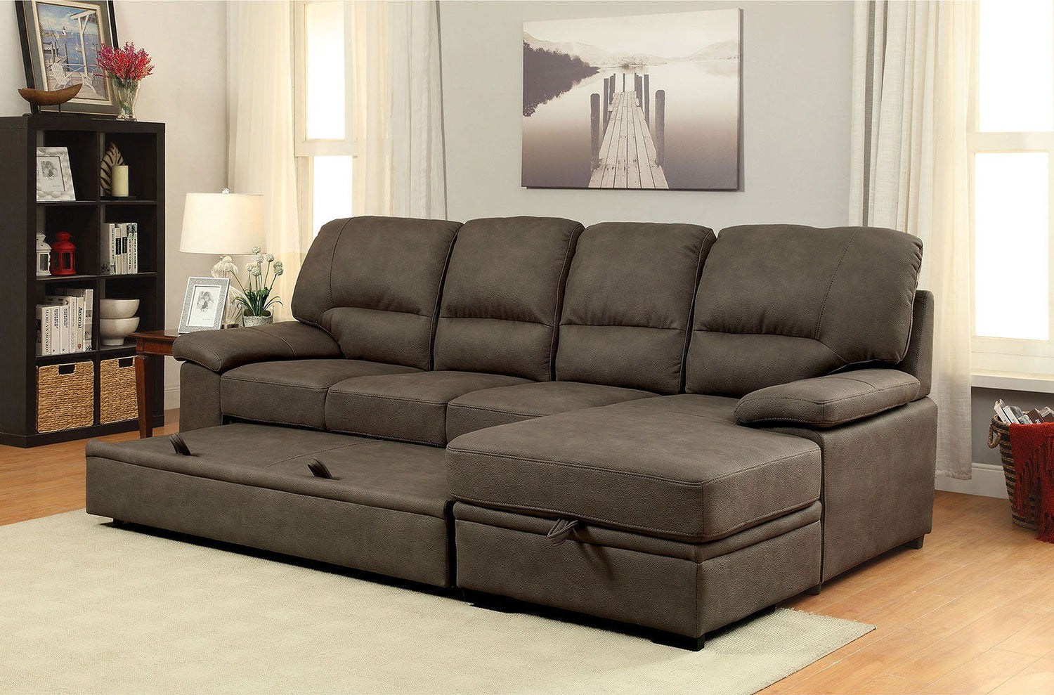 Alcester - Sectional w/ Sleeper | Home Elegance USA
