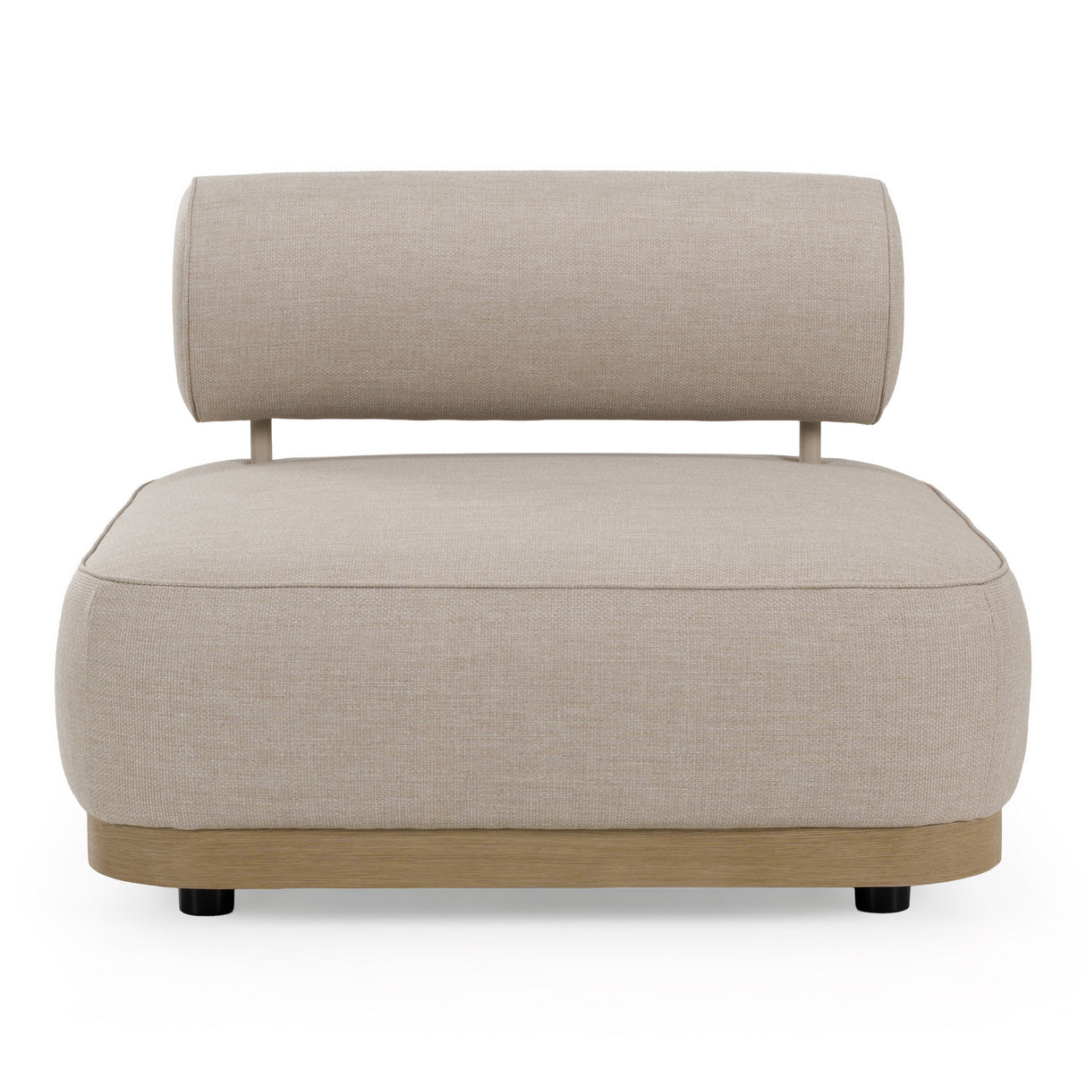 Alicante - Outdoor Grey Fabric + Latte 5-Piece Sofa Set - View Image 1