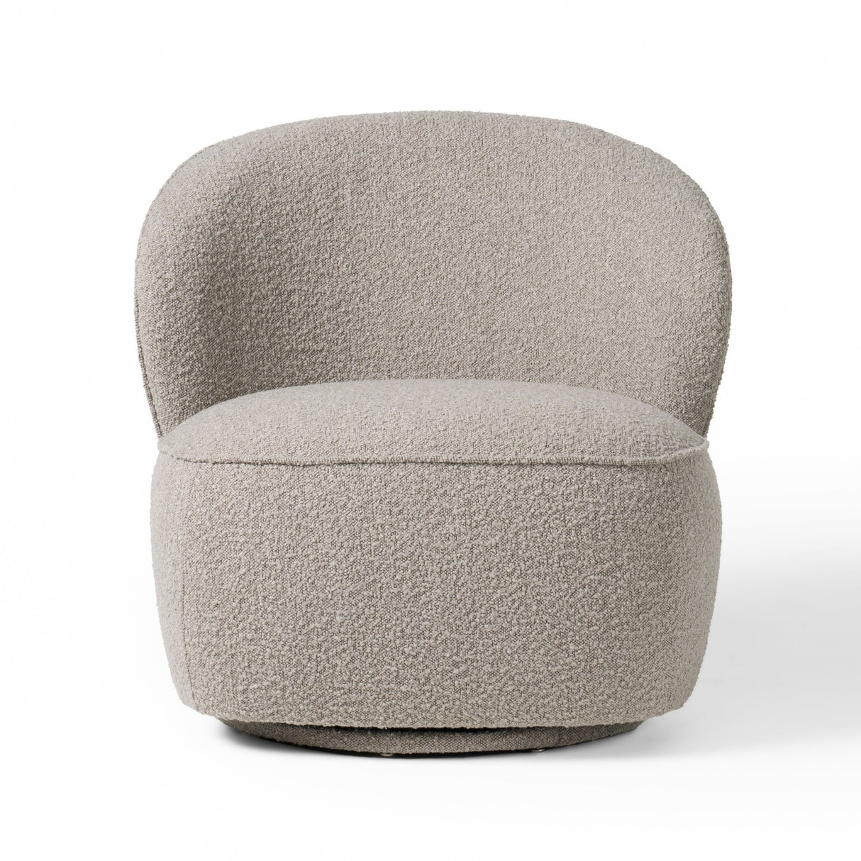 Divani Casa Allis - Glam Grey and Black Fabric Swivel Accent Chair | Home Elegance USA