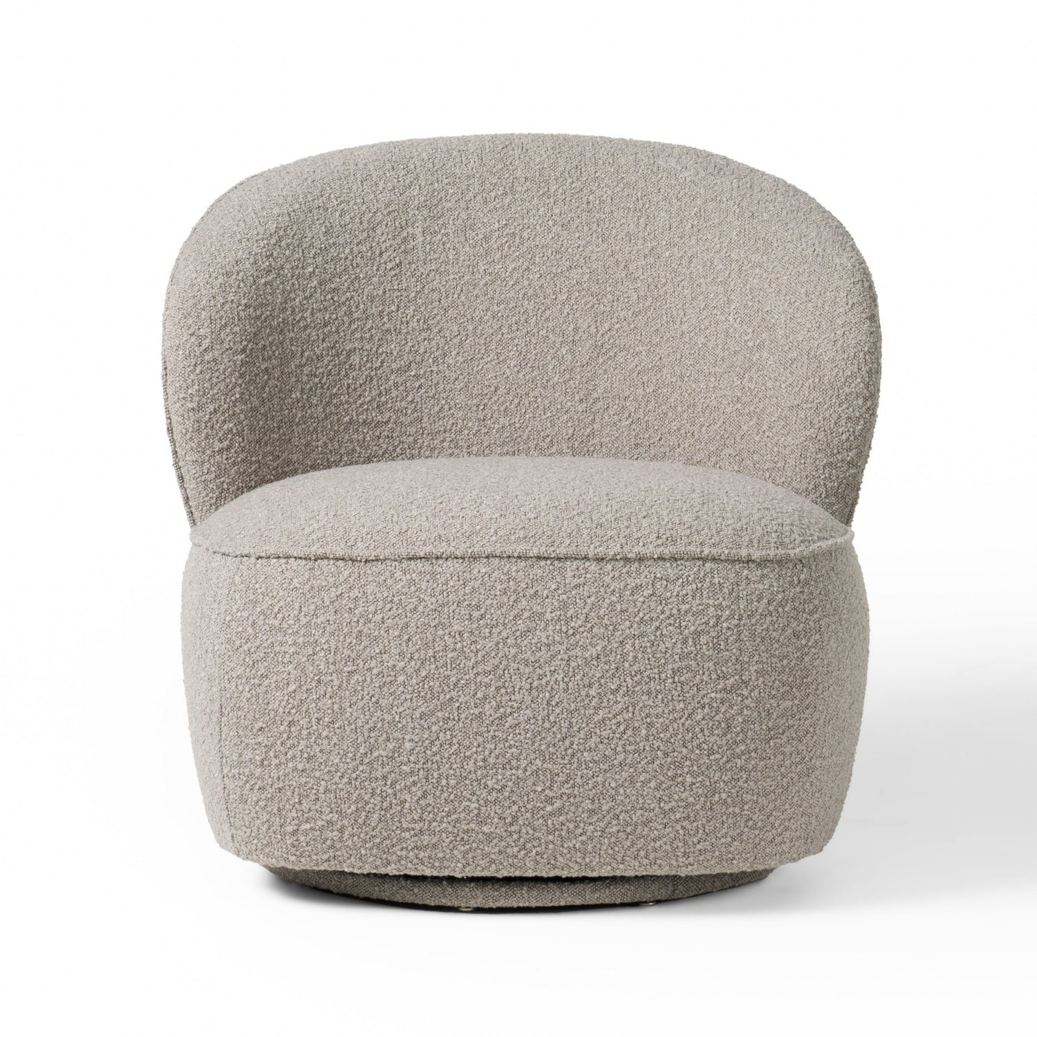 Divani Casa Allis - Glam Grey and Black Fabric Swivel Accent Chair | Home Elegance USA