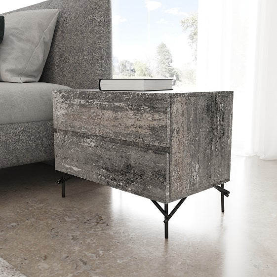 Aria - Italian Modern Multi Grey Q Bedroom Set - View Image 1