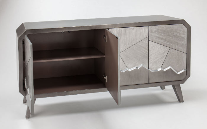 Artmax 2729-S Cabinet – Interior Shelf with Four-Door Storage - left side