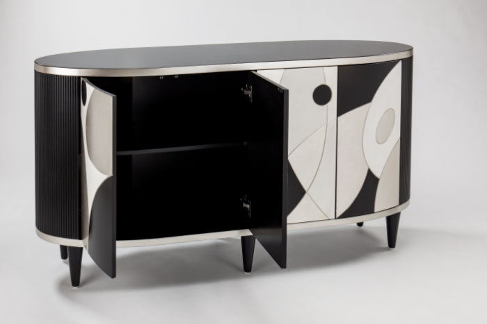 Artmax 2730-S Cabinet – Interior Shelf with Four-Door Storage - left