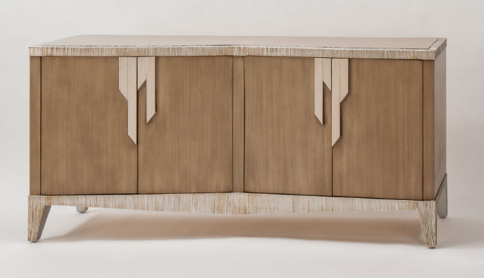 Artmax 4518-S Hand-Painted Four-Door Cabinet – Front View