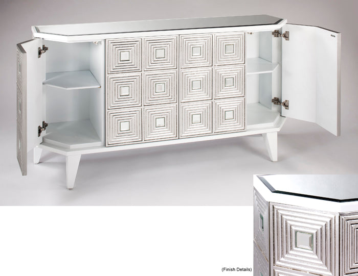 Artmax B1980-S Cabinet – Interior Shelf with Four-Door Storage Ends