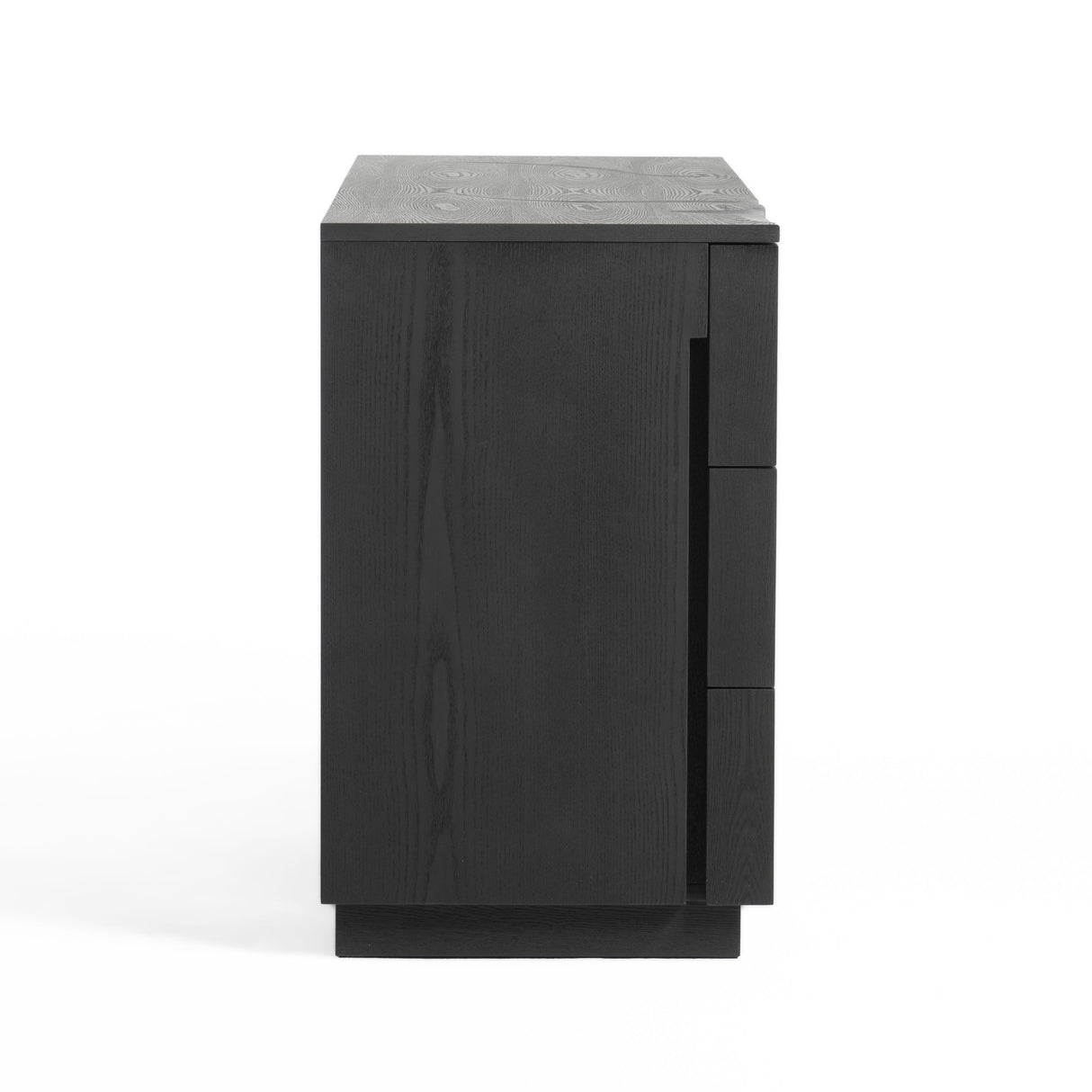 Modrest Aspen - Modern Matte Brown Ash & Silver Dresser