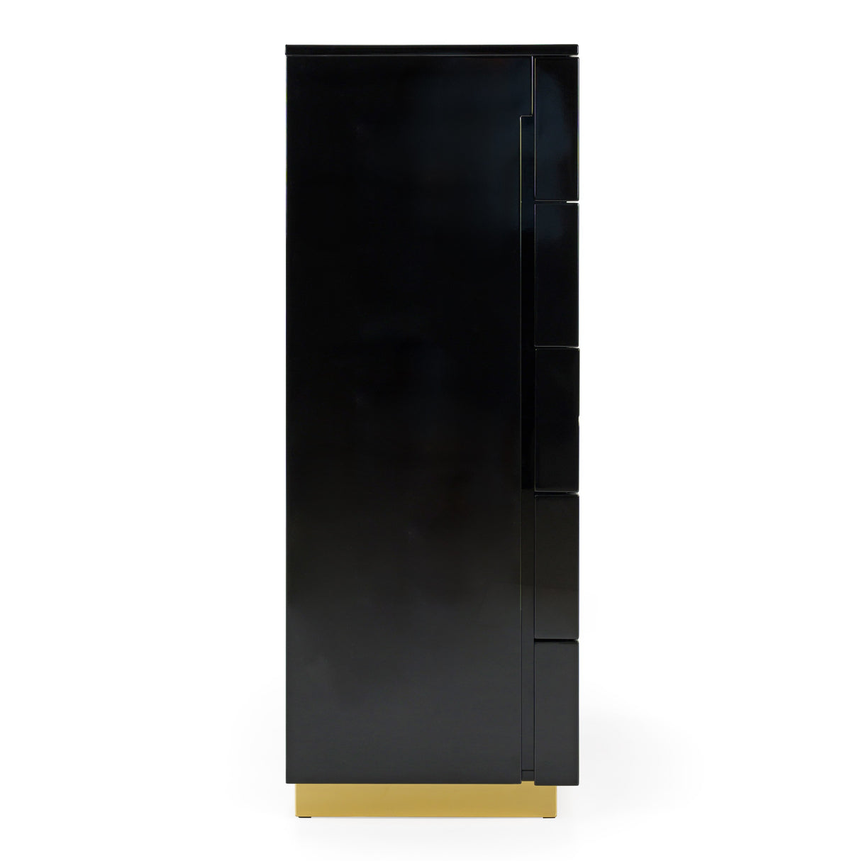 Aspen - Modern Black & Gold Wide Chest - View Image 1