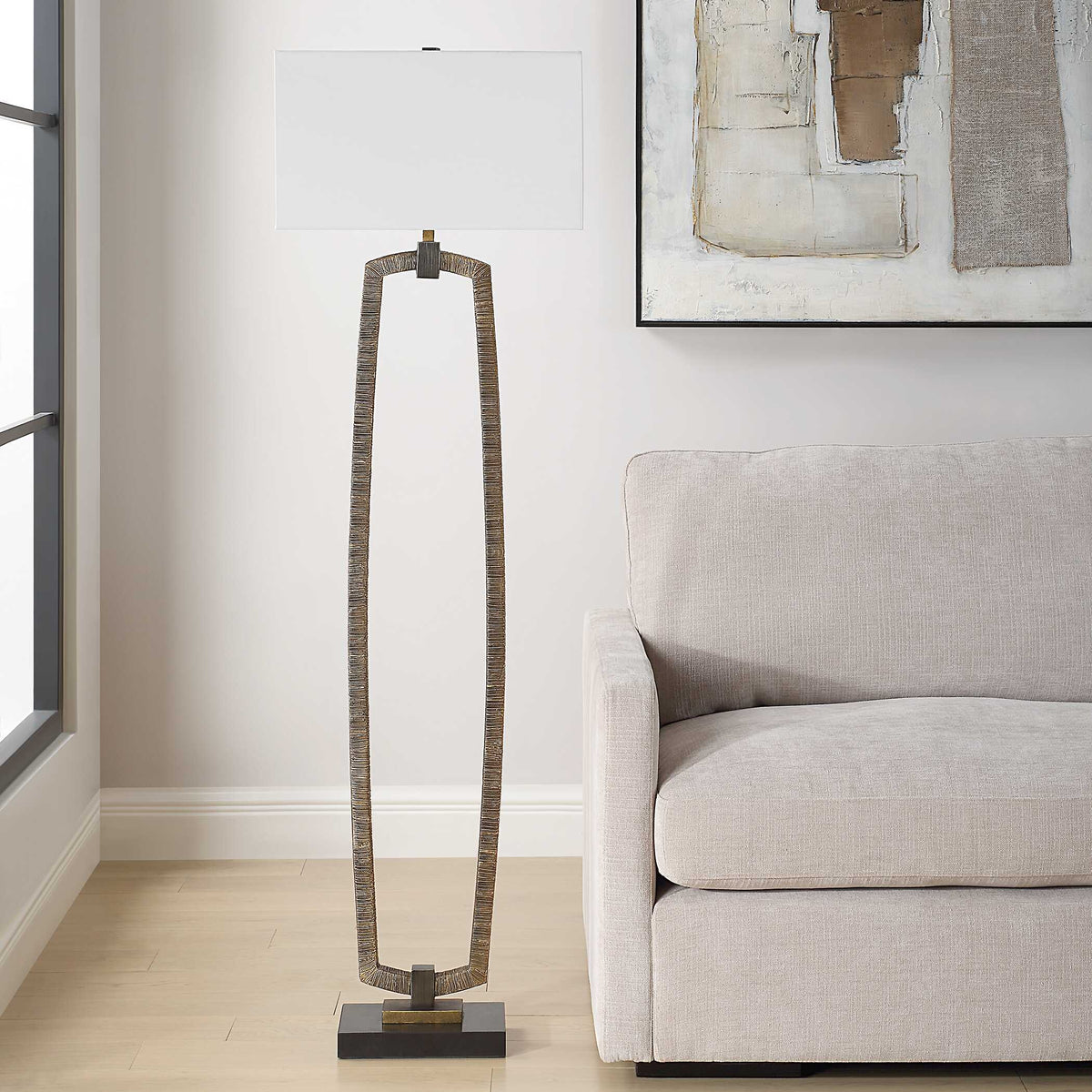 Relic Floor Lamp - Gold by Uttermost - View 3