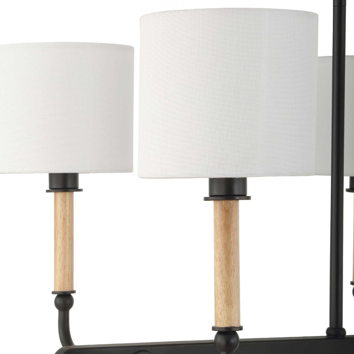 Franconia 8 Light Pendant - Black / White by Uttermost - View 9