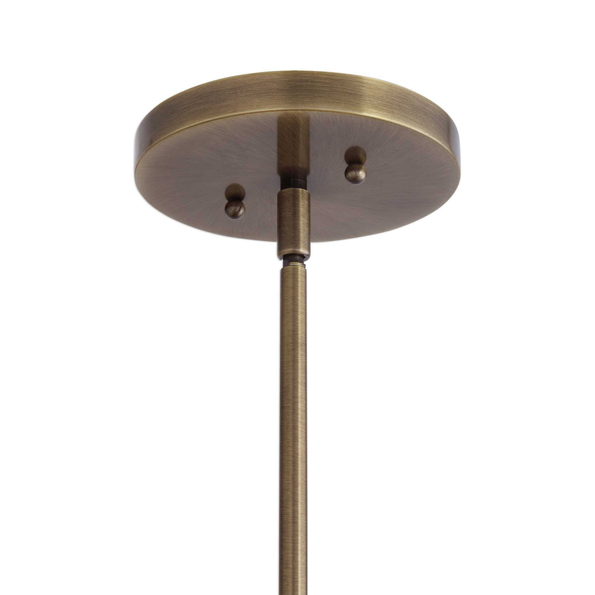 Calix Large Blown Glass 1 Light Pendant - White / Yellow by Uttermost - View 5