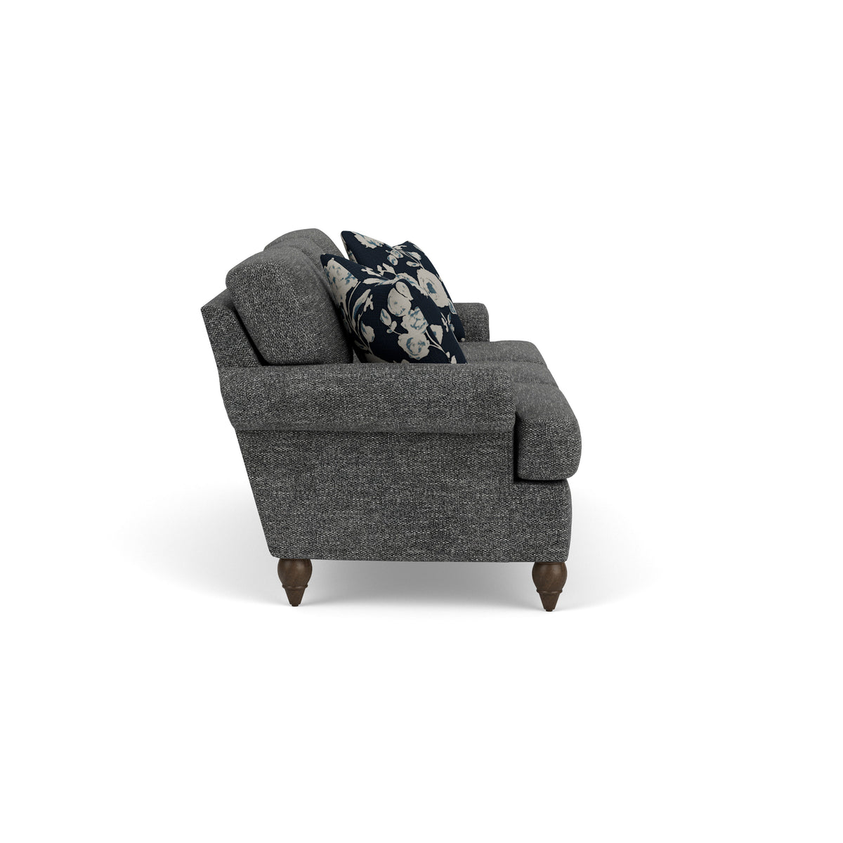 Moxy Fabric Sofa, T-Shaped Seat Cushion, Rolled Arms | Flexsteel