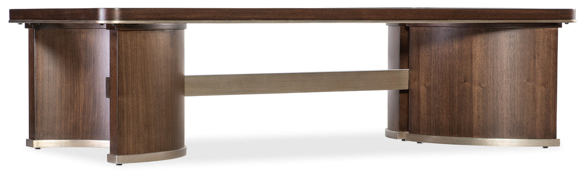 Melange Contours Coffee Table - Dark Brown by Hooker Furniture - View 1