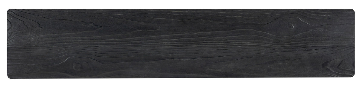 Chapman Shou Sugi Ban Console Table - Black by Hooker Furniture - View 3