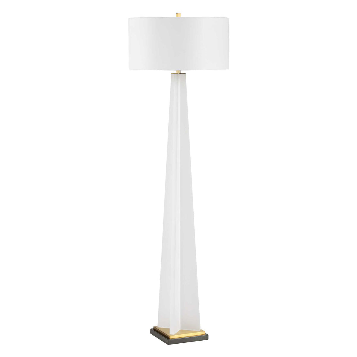 Rosin Floor Lamp - White by Uttermost - View 6
