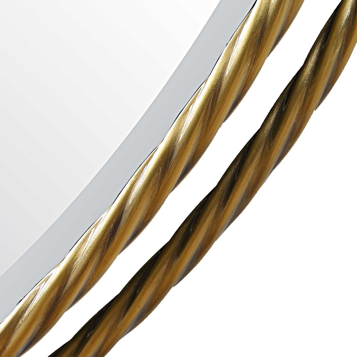 Guardrail Round Mirror - Gold by Uttermost - View 5