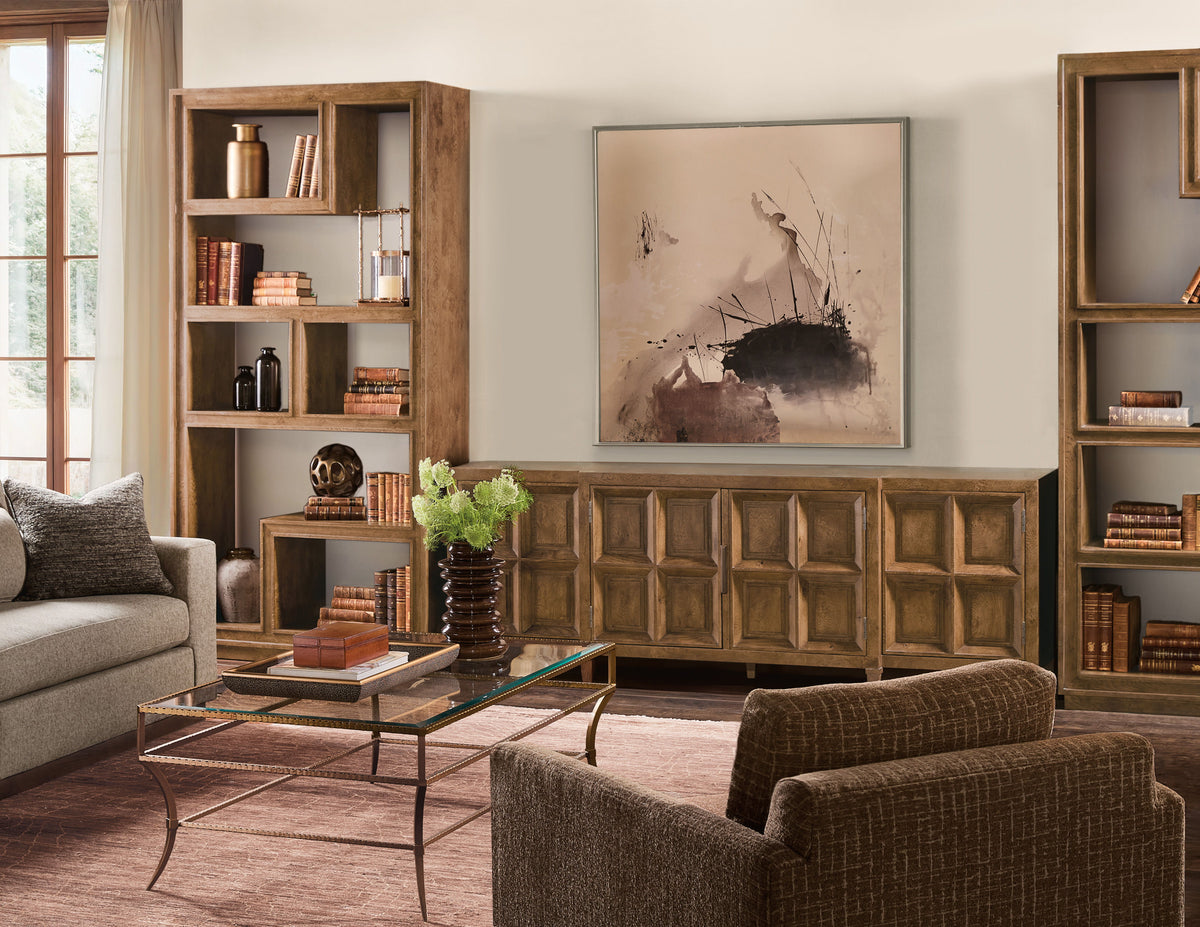 Melange Nikos Etagere - Dark Brown by Hooker Furniture - View 2