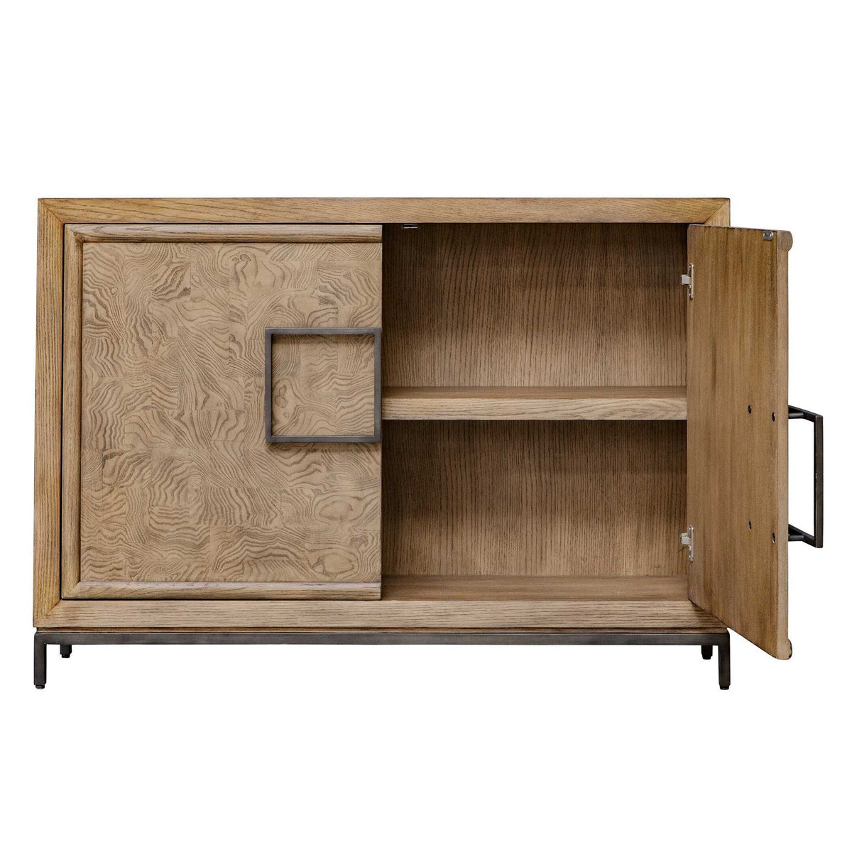 Paltrow Burl 2 Door Cabinet Woodtone - Light Brown by Uttermost - View 5