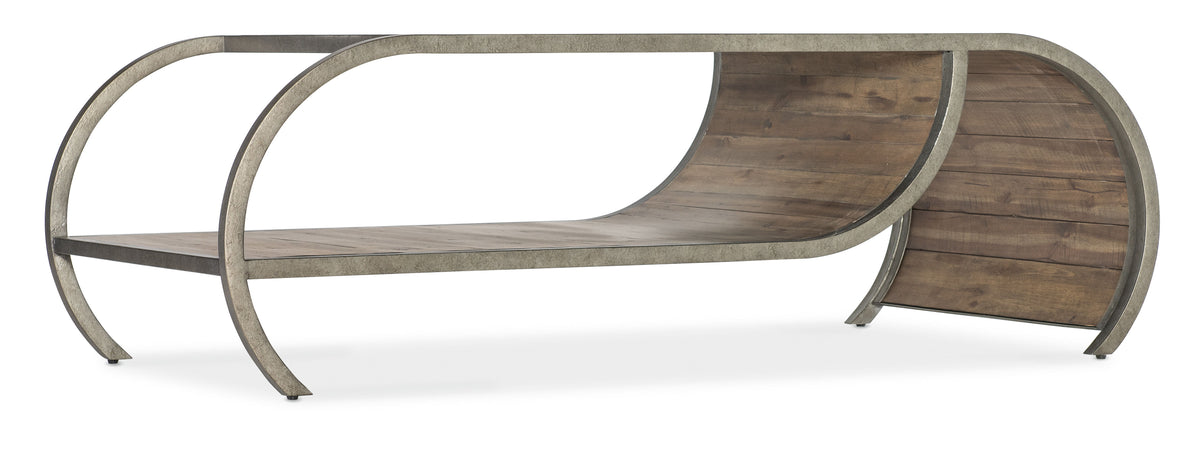 Commerce And Market Open Ended Coffee Table - Dark Brown / Gray by Hooker Furniture - View 1