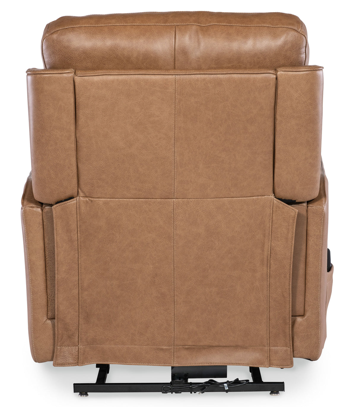 Thyme Power Recliner With Power Headrest, Lumbar, And Lift - Light Brown by Hooker Furniture - View 4