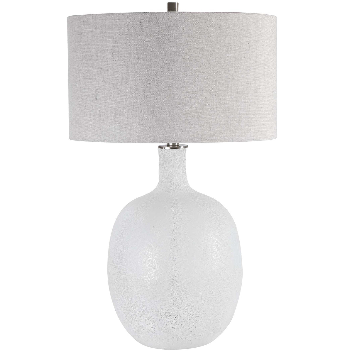 Whiteout Mottled Glass Table Lamp by Uttermost - View 4