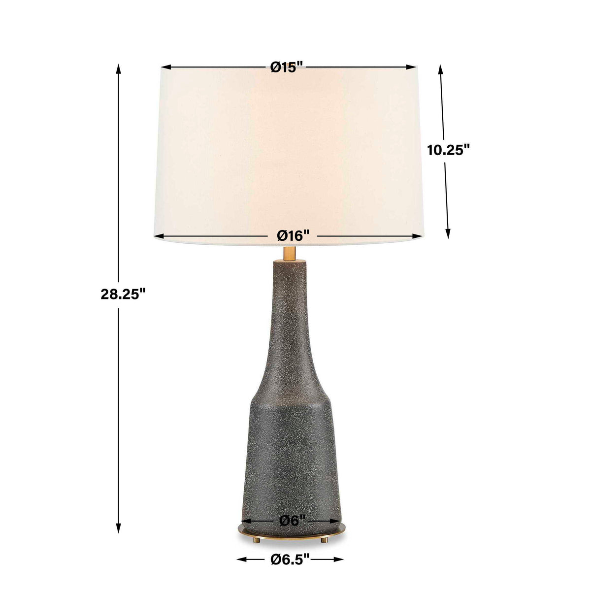 Slovis Table Lamp - Gray by Uttermost - View 3