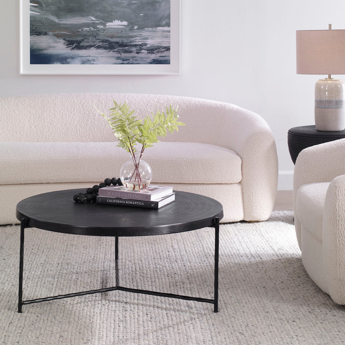 Trellick Modern Coffee Table - Black by Uttermost - View 2