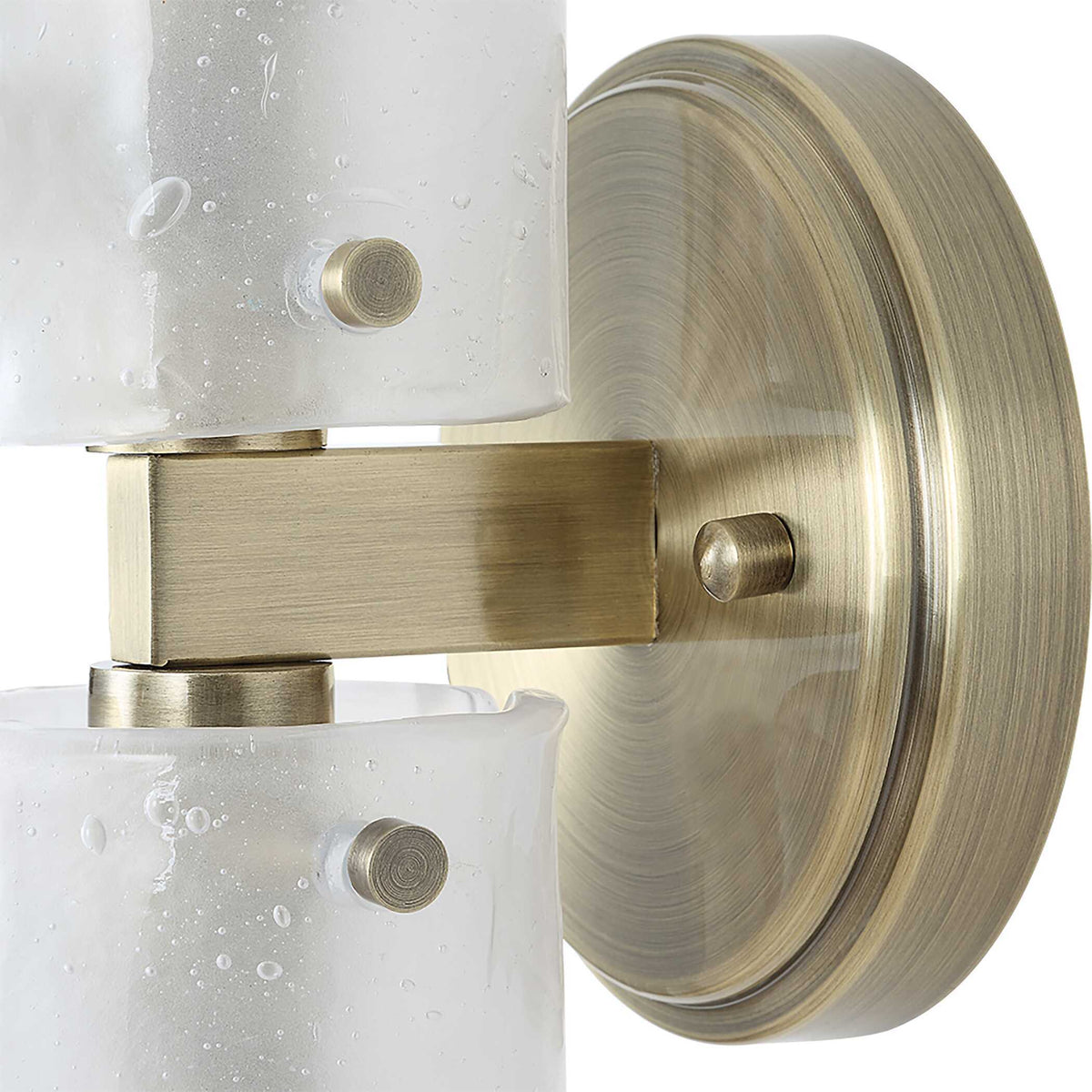 Mistie 2 Light Glass Sconce - Bronze by Uttermost - View 8