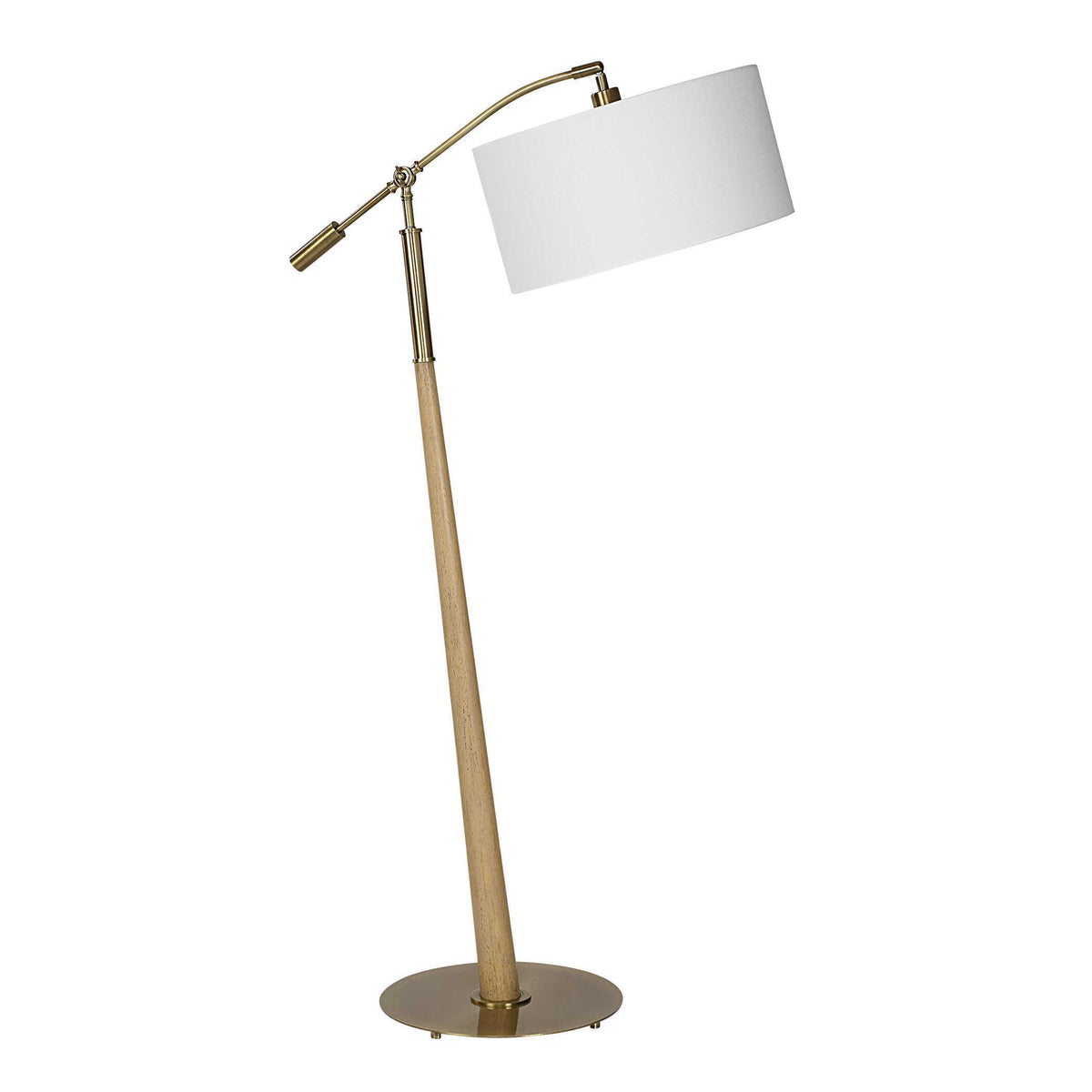 Kennett Wooden Floor Lamp - Light Brown by Uttermost - View 4