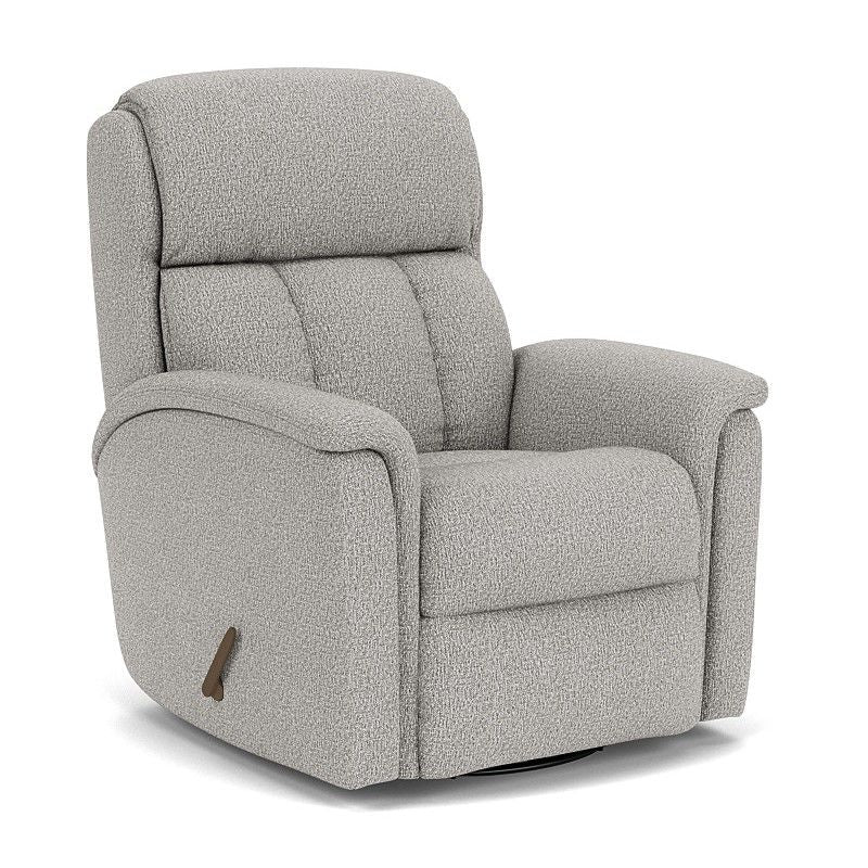 Luna Transitional Fabric Swivel Gliding Recliner | Flexsteel
